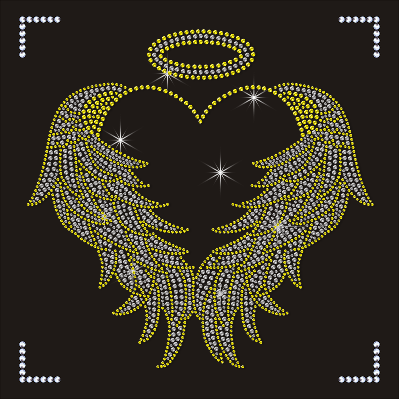 Custom Rhinestone Cheer Body Shirt Iron-On Motif Glitter with round 2mm Bling for Clothing Flatback Style