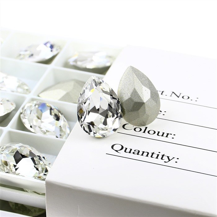 Waterdrop glass rhinestone pointback K9 fancy stone wholesale lead-free crystal beads for jewelry pendant diy accessories
