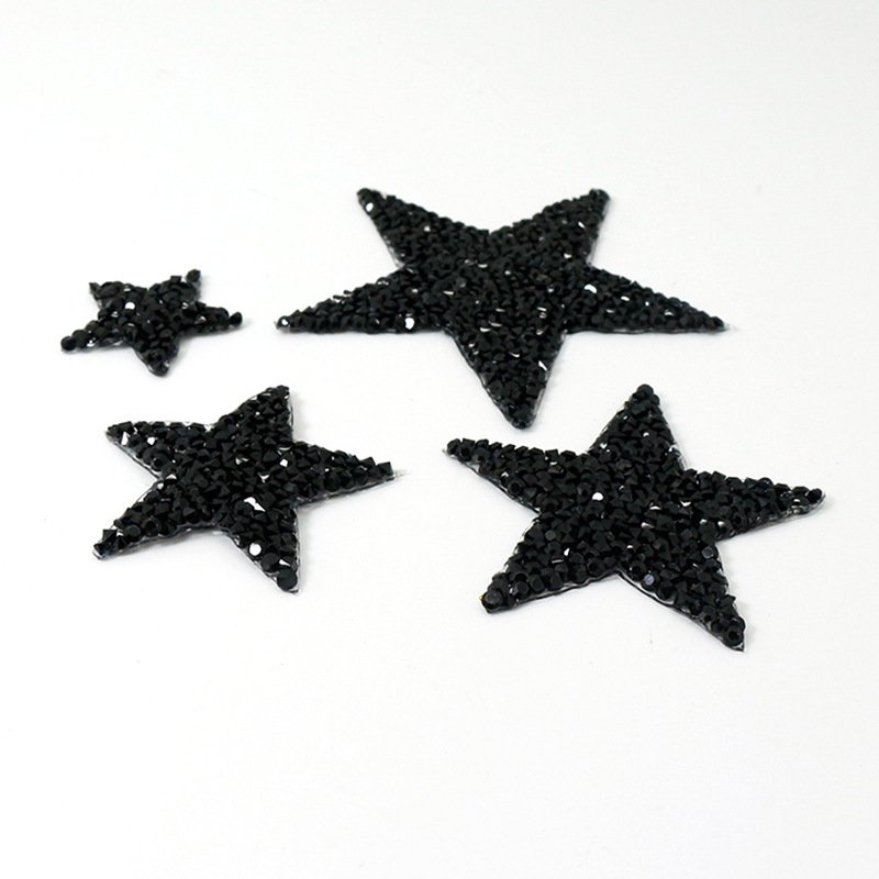 Luxury Custom Design Bling bling Iron On Rhinestone Patches Rhinestone Heat Transfer Iron On Patch For Clothing