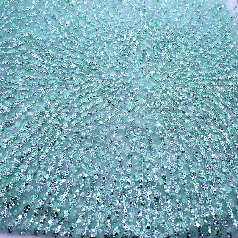 French Fashion Women's Banquet Dress Fabric with sparkling rhinestone fabric Luxury fabric for women's dress