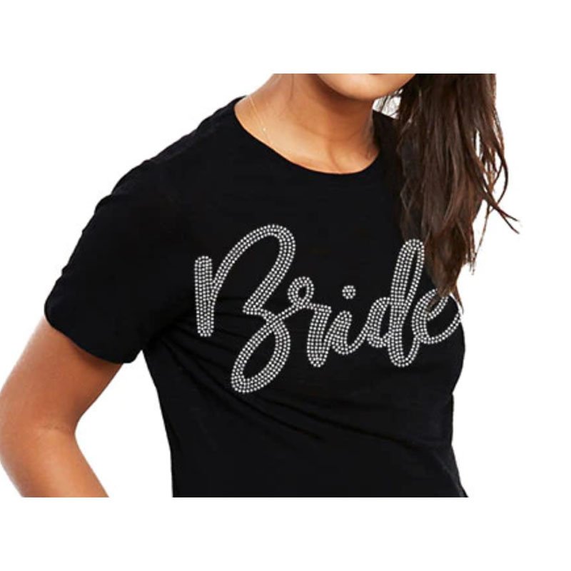 Fashion Bling TShirt Sparkly Personalized Rhinestone Graphic Tee Custom Glam Rhinestone Tshirt Cowgirls Rhinestone Tee