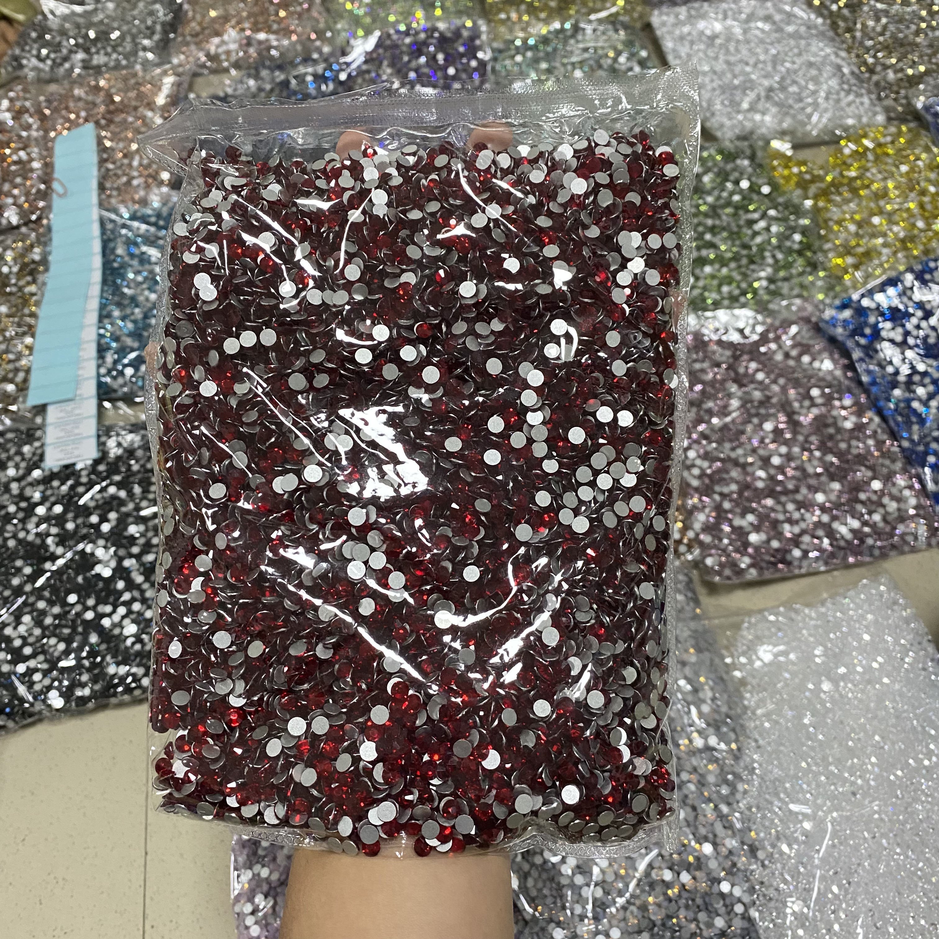 XULIN SS30 288pcs/bag Hyacinth Color Non Hotfix Loose Glass Rhinestone For Garment Accessories