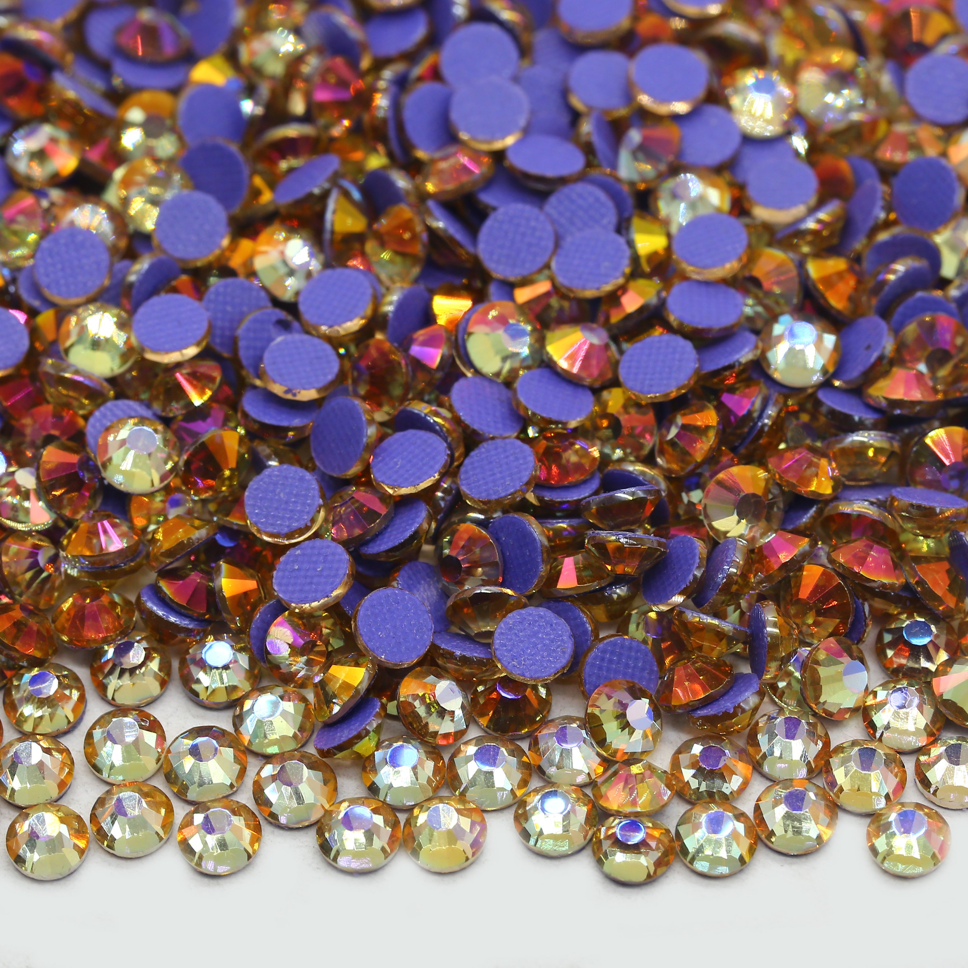 New color Mirage Series Hotfix Glass Rhinestone 1440Pcs Loose Rhinestones for Dance Costumes Clothing