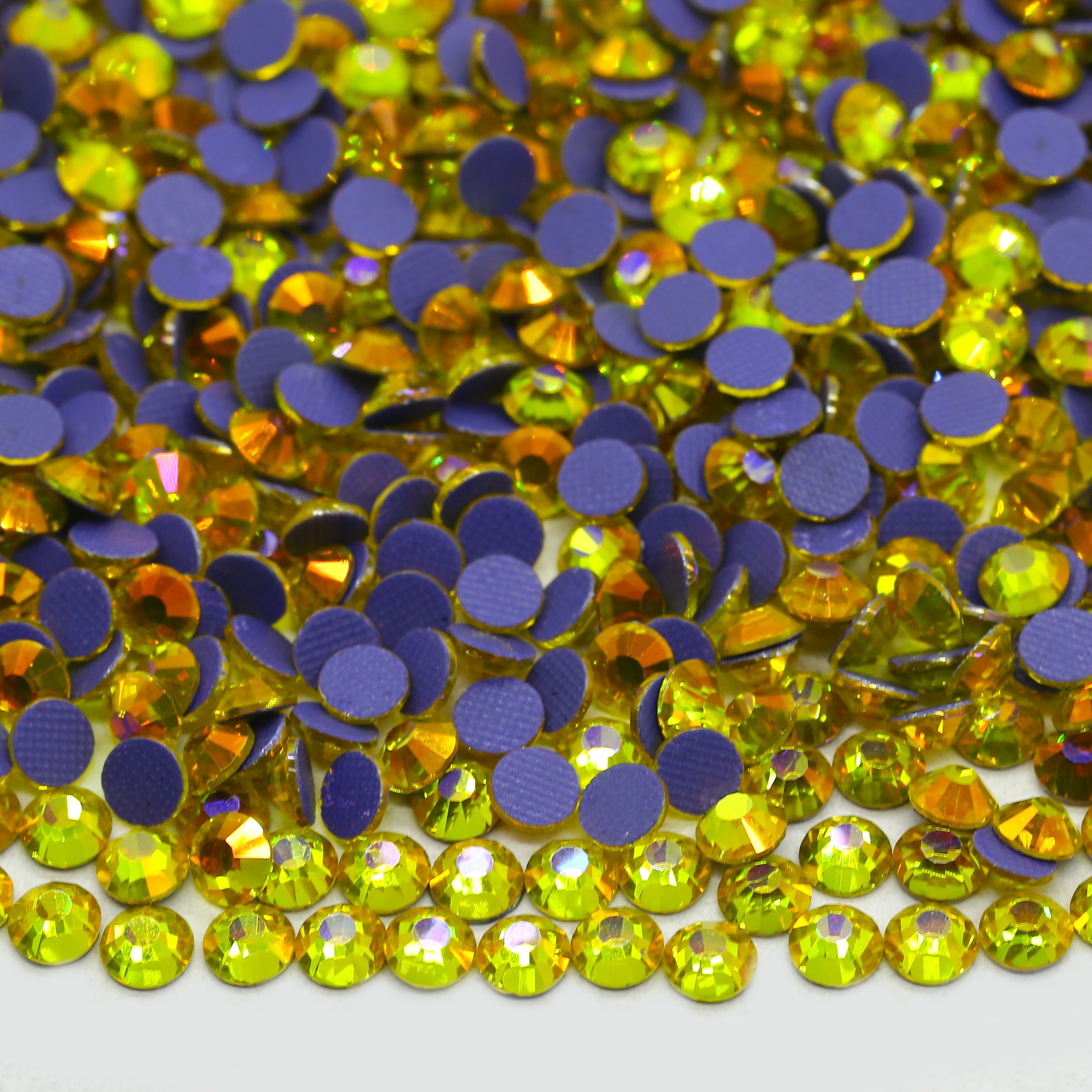 New color Mirage Series Hotfix Glass Rhinestone 1440Pcs Loose Rhinestones for Dance Costumes Clothing
