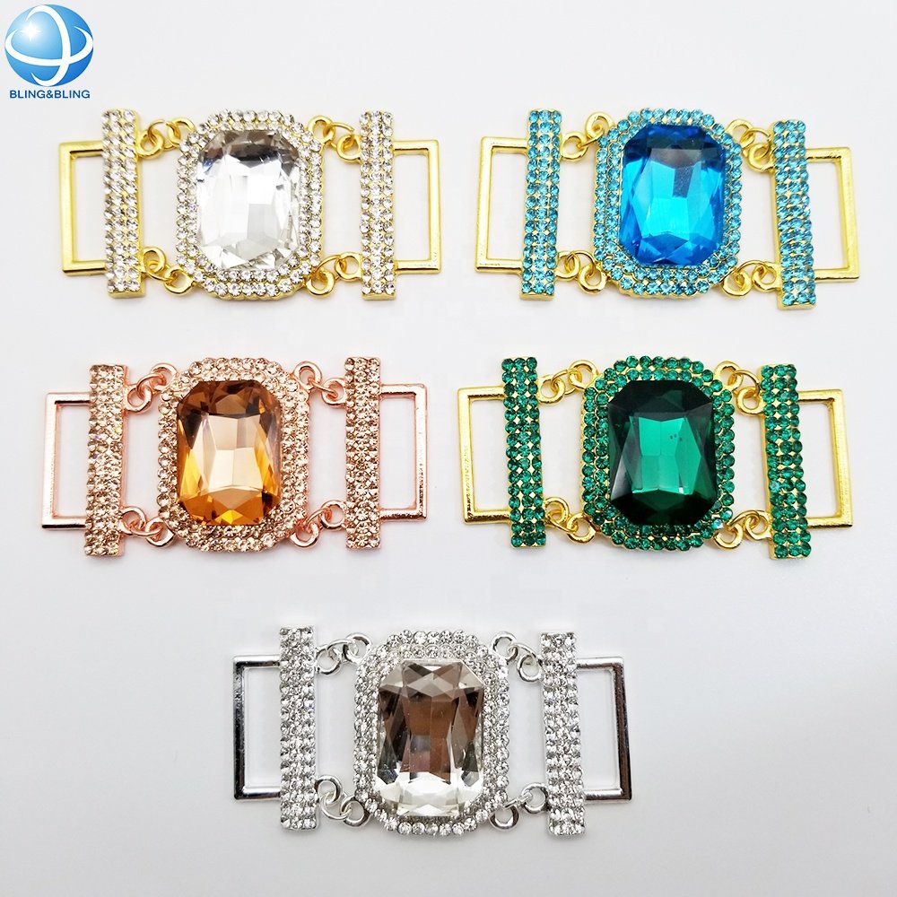 Wholesale Crystal Rhinestone Bikini Connector For Female Beachwear
