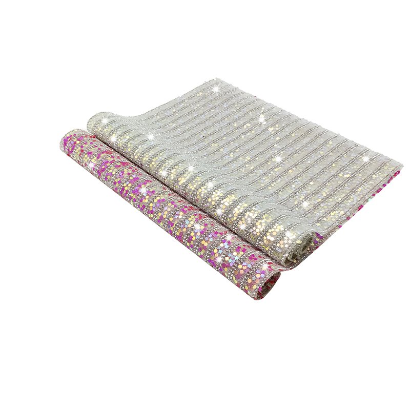 sequins rhinestone sheet 24*40cm rhinestone strips for dress clothes
