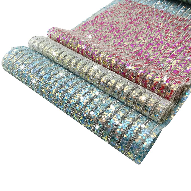 sequins rhinestone sheet 24*40cm rhinestone strips for dress clothes