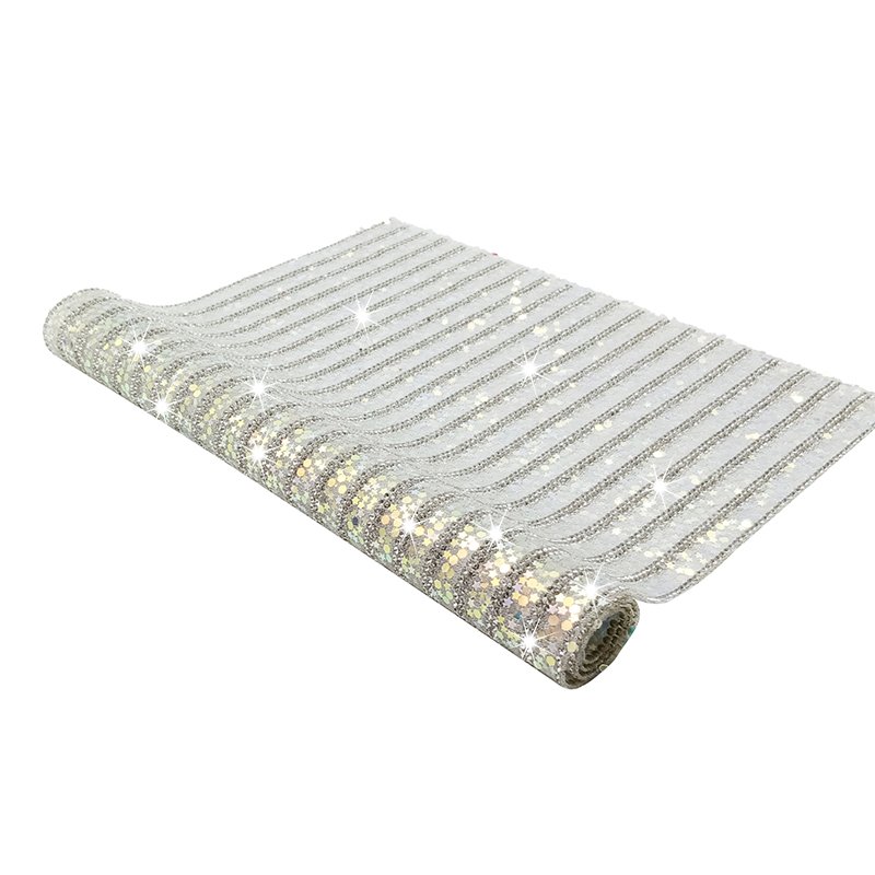 sequins rhinestone sheet 24*40cm rhinestone strips for dress clothes