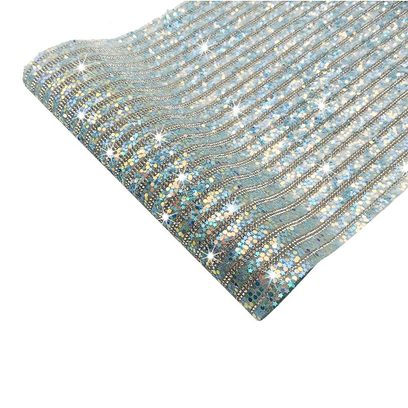 sequins rhinestone sheet 24*40cm rhinestone strips for dress clothes