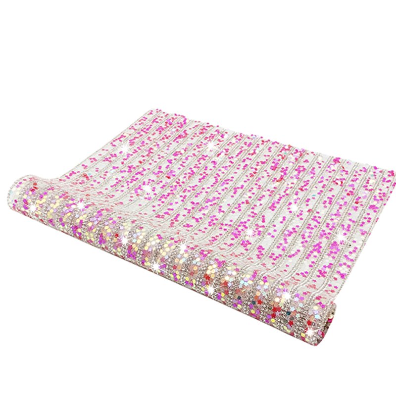 sequins rhinestone sheet 24*40cm rhinestone strips for dress clothes