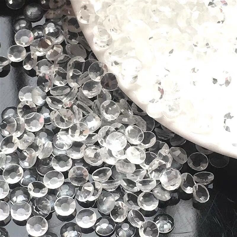 SS12 Factory Wholesale - High Quality And Cheap Transparent Flat Back Non Hotfix Rhinestone For Nail Art