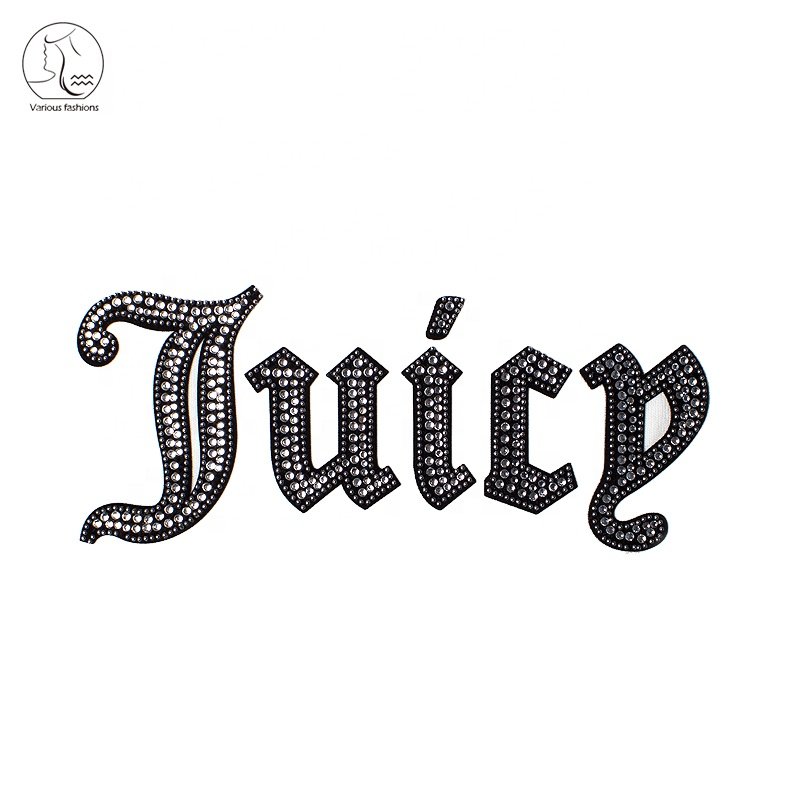 YunShang Wholesale Hot Fix Rhinestone Iron On hat Design Heat Transfer Motif for clothing