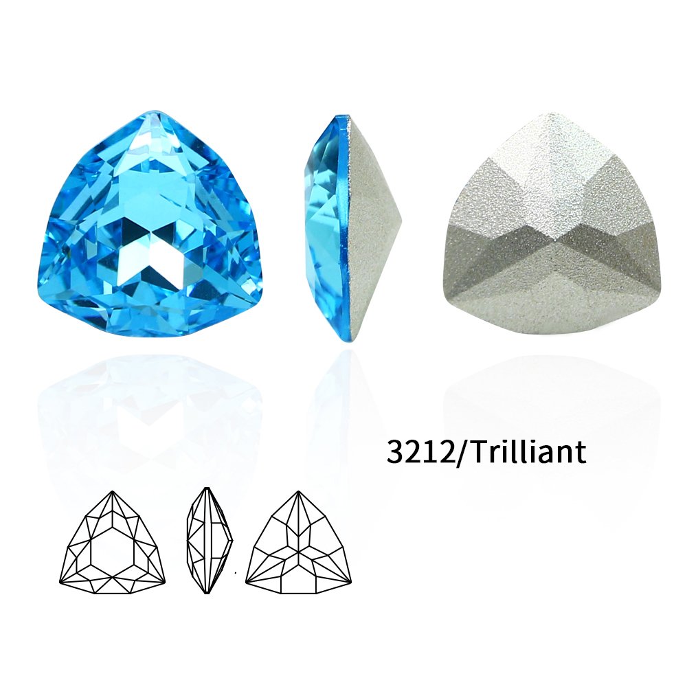 Crystal Fancy Stone point back K9 crystal rhinestones wholesale Triangle loose crystal beads For Jewelry making nail art