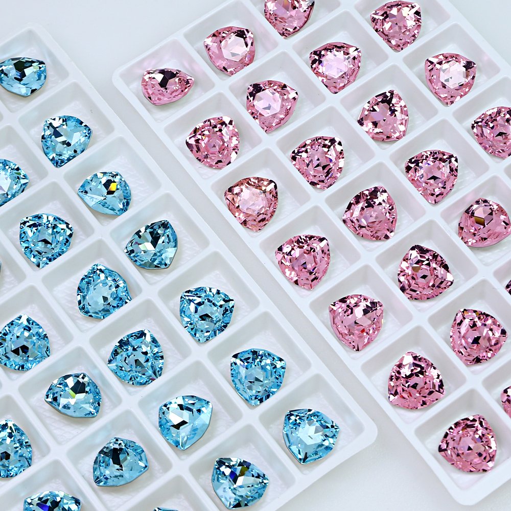 Crystal Fancy Stone point back K9 crystal rhinestones wholesale Triangle loose crystal beads For Jewelry making nail art
