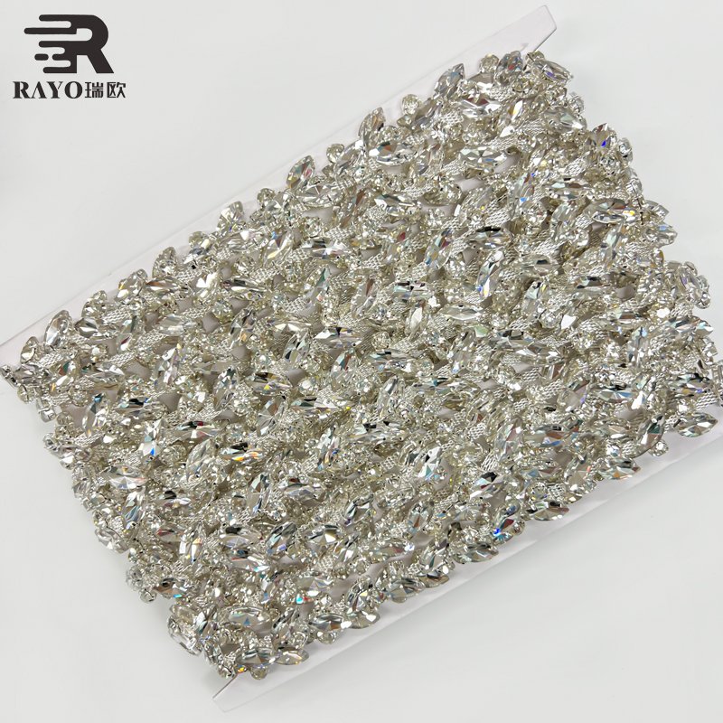 Wholesale New Design Crystal Color Rhinestone Trimming Decorating Garment Shirt Accessories