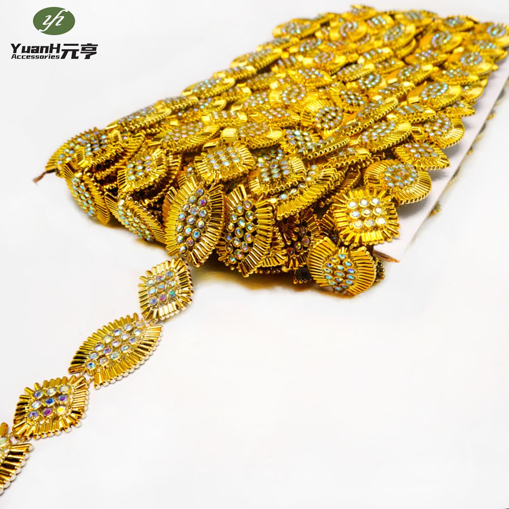 Wholesale 20mm Crystal Rhinestone Chain Trimming Bling Crystal Chain For Garments Accessory