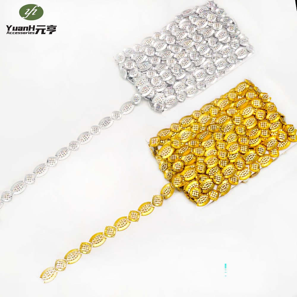 Wholesale 20mm Crystal Rhinestone Chain Trimming Bling Crystal Chain For Garments Accessory