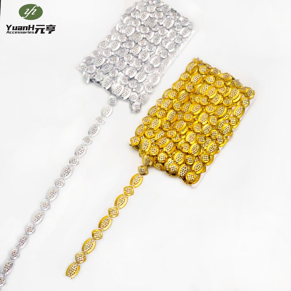 Wholesale 20mm Crystal Rhinestone Chain Trimming Bling Crystal Chain For Garments Accessory