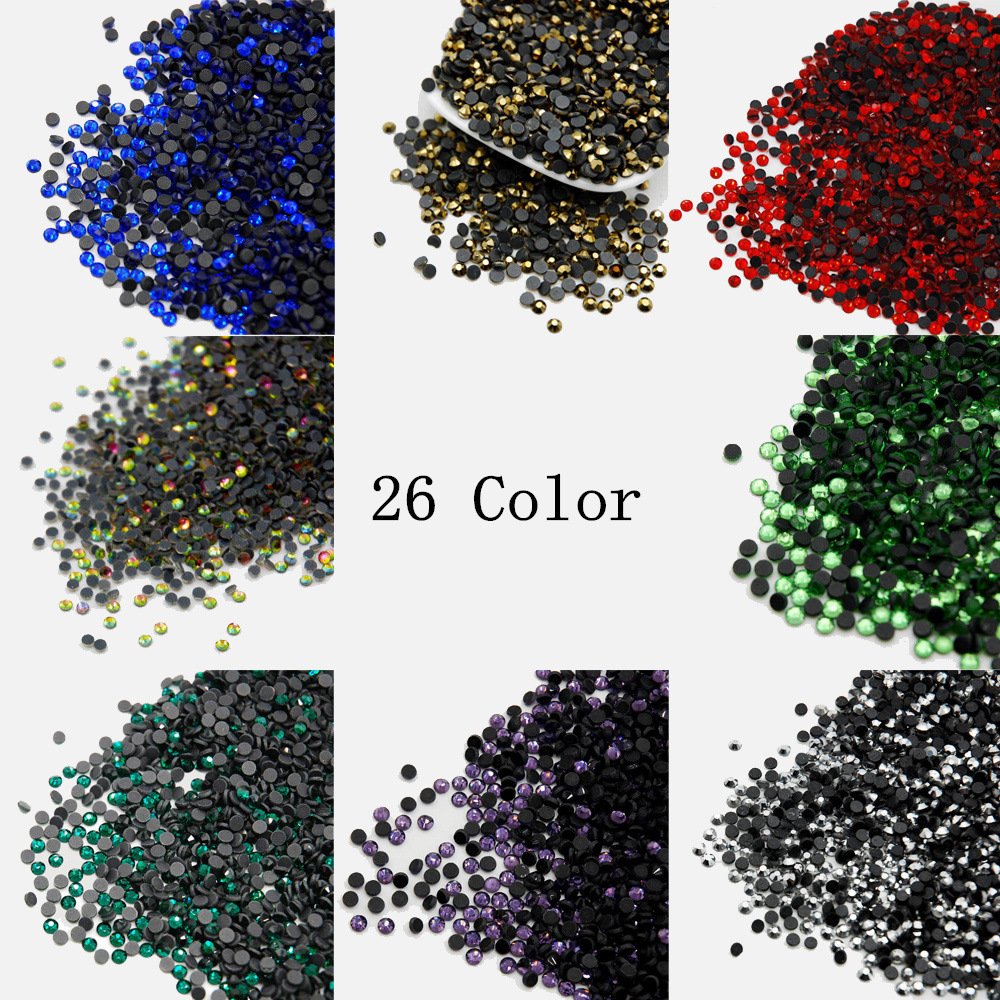 AB Glass Rhinestones Bulk Package Hotfix Rhinestones Transparent Jelly Glass Rhinestone Wholesale