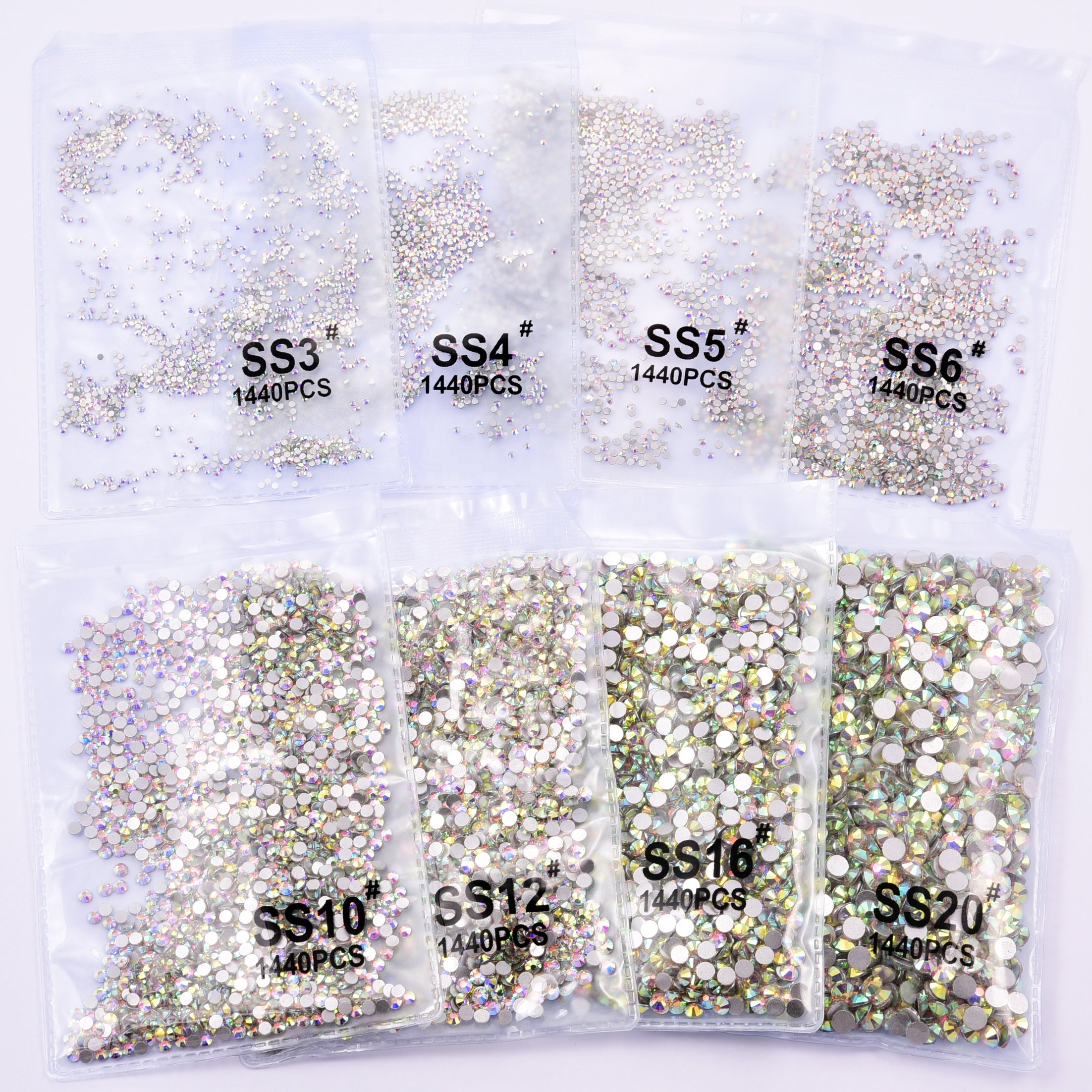 Factory Wholesale 100% Good Feedback Glass Stone Flat Back Cold Fixation Non Hot Fix Crystal Rhinestone for Women Bikini