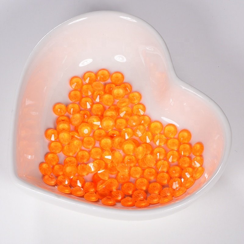 Oleeya Factory Wholesale New Neon Colorful Crystals Hotfix Rhinestones Flat back Decoration Stones For Garment Accessories
