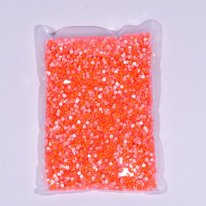 Oleeya Factory Wholesale New Neon Colorful Crystals Hotfix Rhinestones Flat back Decoration Stones For Garment Accessories