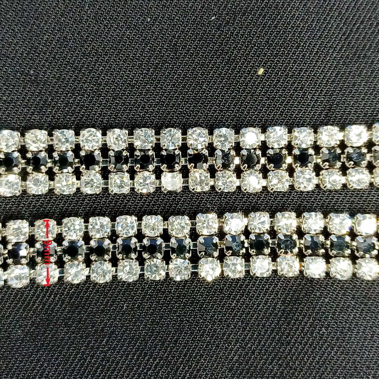 Wholesale decorative metal chains with Rhinestone