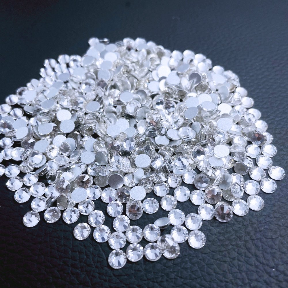 Rhinestones Flat Back Non Hotfix Glitter Shoes Diamond Stone SS6 -SS12 Bulk Rhinestones Wholesale Glass Crystal 2 Bag Lead Free