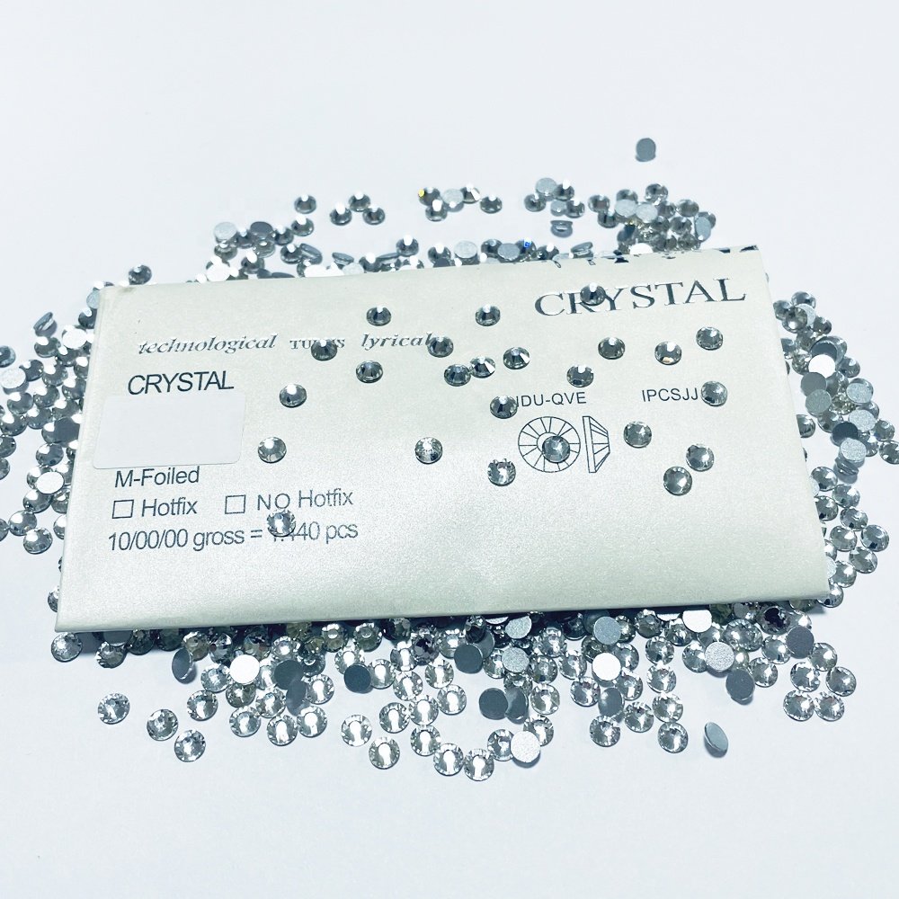 Rhinestones Flat Back Non Hotfix Glitter Shoes Diamond Stone SS6 -SS12 Bulk Rhinestones Wholesale Glass Crystal 2 Bag Lead Free