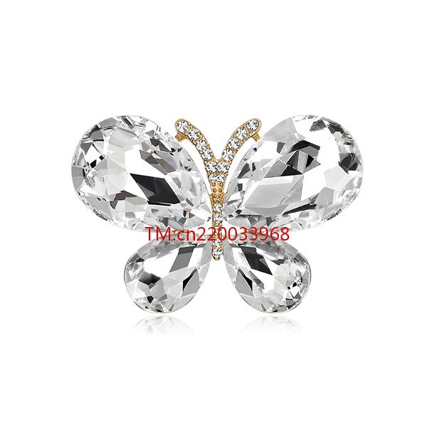 wholesale classic crystal custom DIY elegant butterfly rhinestone shoe clips for wedding shoes buckles charm women