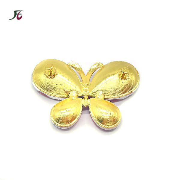 wholesale classic crystal custom DIY elegant butterfly rhinestone shoe clips for wedding shoes buckles charm women
