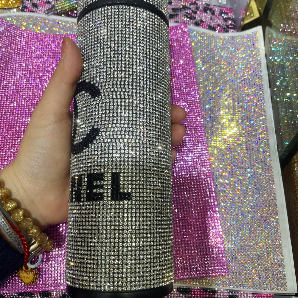 Sheets Crnewal Sticker SS6 2mm Eco-friendly Packing Bag Round Shape Self Adhesive Rhinewomen Menl Glass High Quapcty 24*20cm