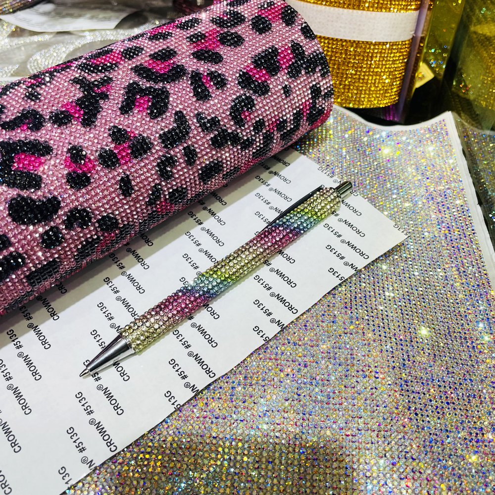 Sheets Crnewal Sticker SS6 2mm Eco-friendly Packing Bag Round Shape Self Adhesive Rhinewomen Menl Glass High Quapcty 24*20cm