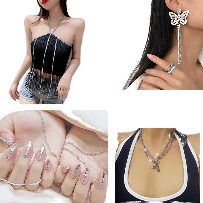 Wholesale 3mm claw rhinestones cup chain Crystal AB rhinestone chain roll for jewelry making
