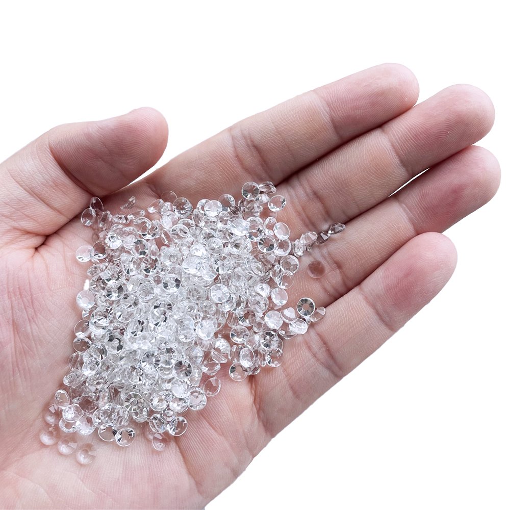 Diamond Transparent Wholesale Glitter Glass Crystal Non Hotfix Rhinestone Flatback Eco-friendly Silver 2 Bags Stone Rhinestones