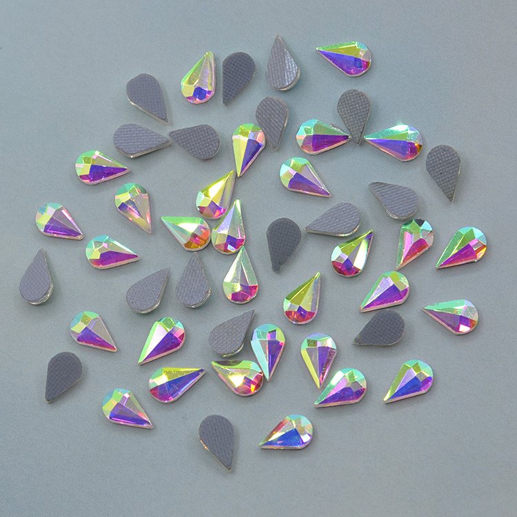 High quality crystal ab hotfix rhinestones bulk , Fashion flatback hotfix crystal fancy rhinestone for garments fabrics