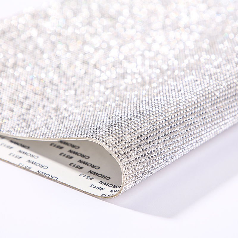12*20 cm Crystal AB Rhinestone Sheet Adhesive Hotfix Rhinestone Diamond Sticker Sheet For Clothing Shoes Craft