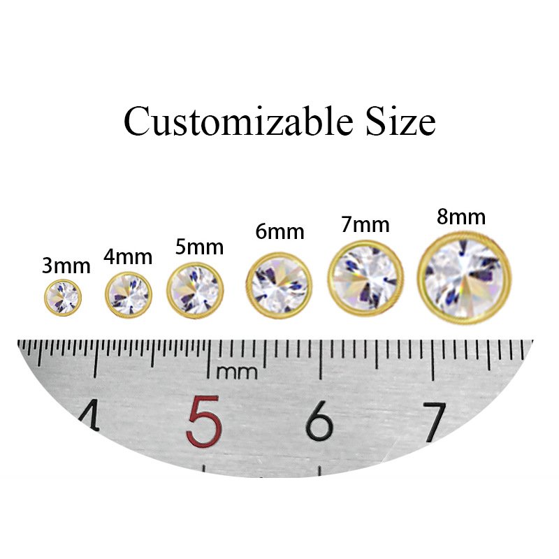Glass Rhinestone Loose Sew Buttons Shoes Dress Decoration Accessories copper Claw Setting