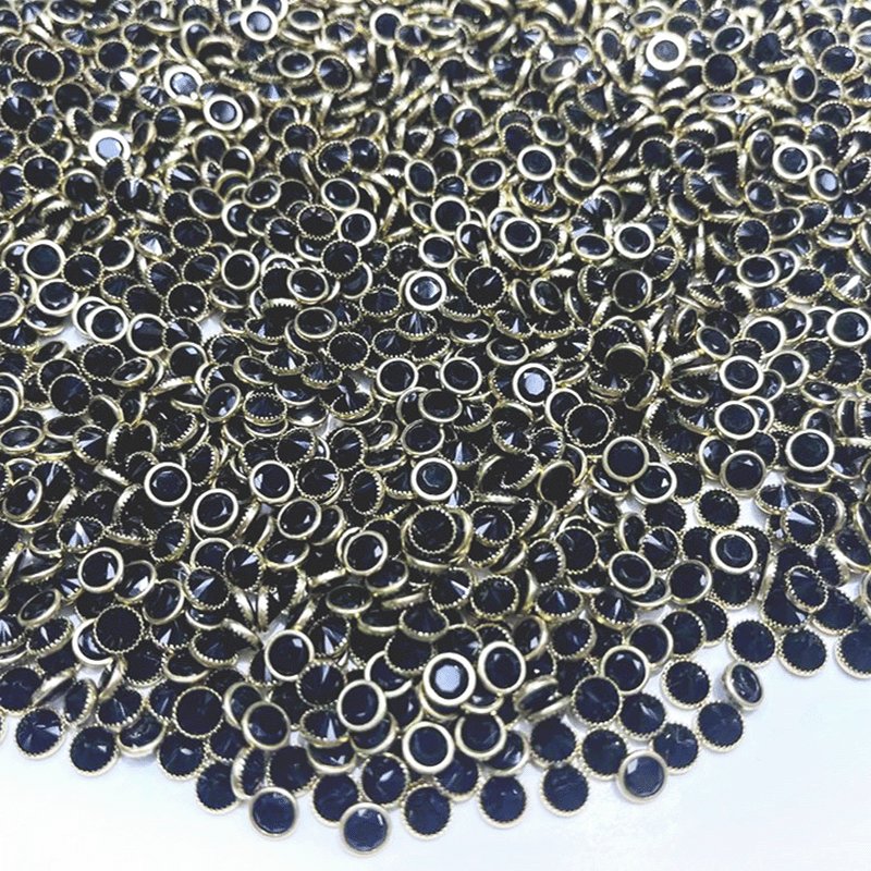 Glass Rhinestone Loose Sew Buttons Shoes Dress Decoration Accessories copper Claw Setting