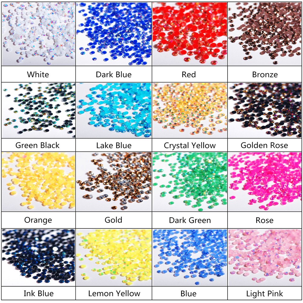 10000-100000PCS 2MM--6MM Resin Jelly AB 3D Glitter Crystal Round Flatback Rhinestones Strass for Shoes Nail Rhinestones Glue on