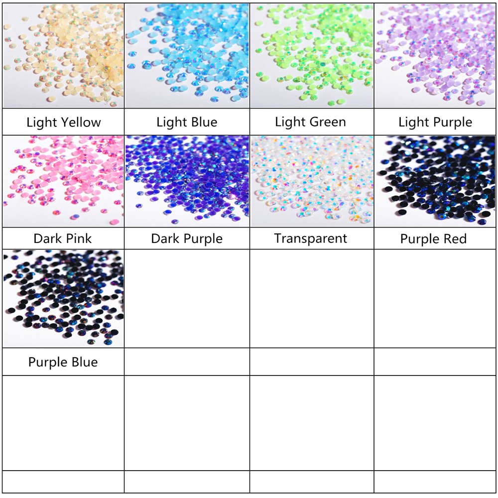 10000-100000PCS 2MM--6MM Resin Jelly AB 3D Glitter Crystal Round Flatback Rhinestones Strass for Shoes Nail Rhinestones Glue on