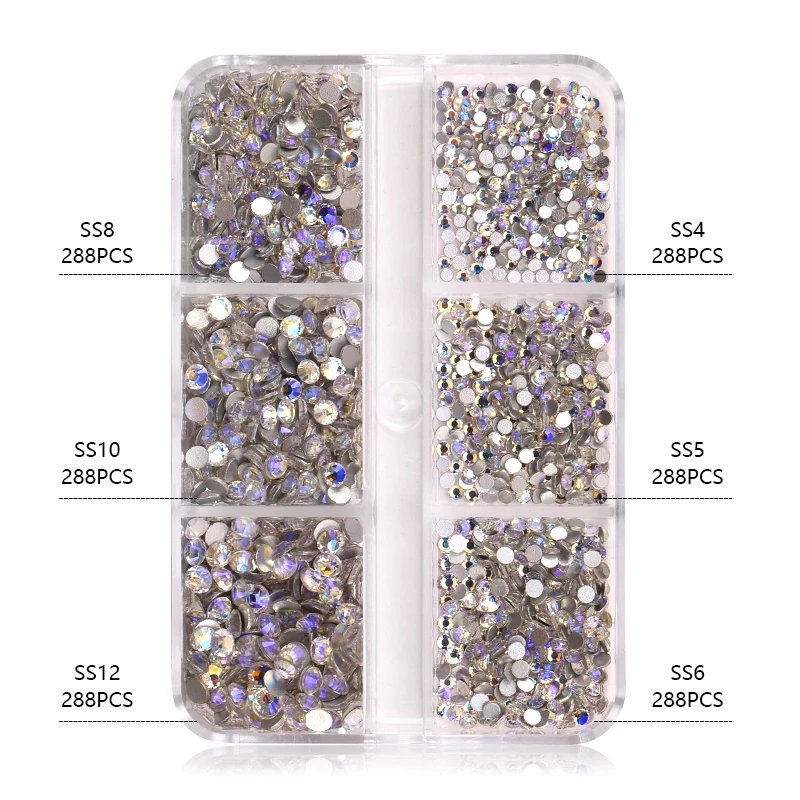 Qiao Bling Crystals Strass Glitter Diamonds for Clothes Face Glass Stones Rhinestones and Decorations