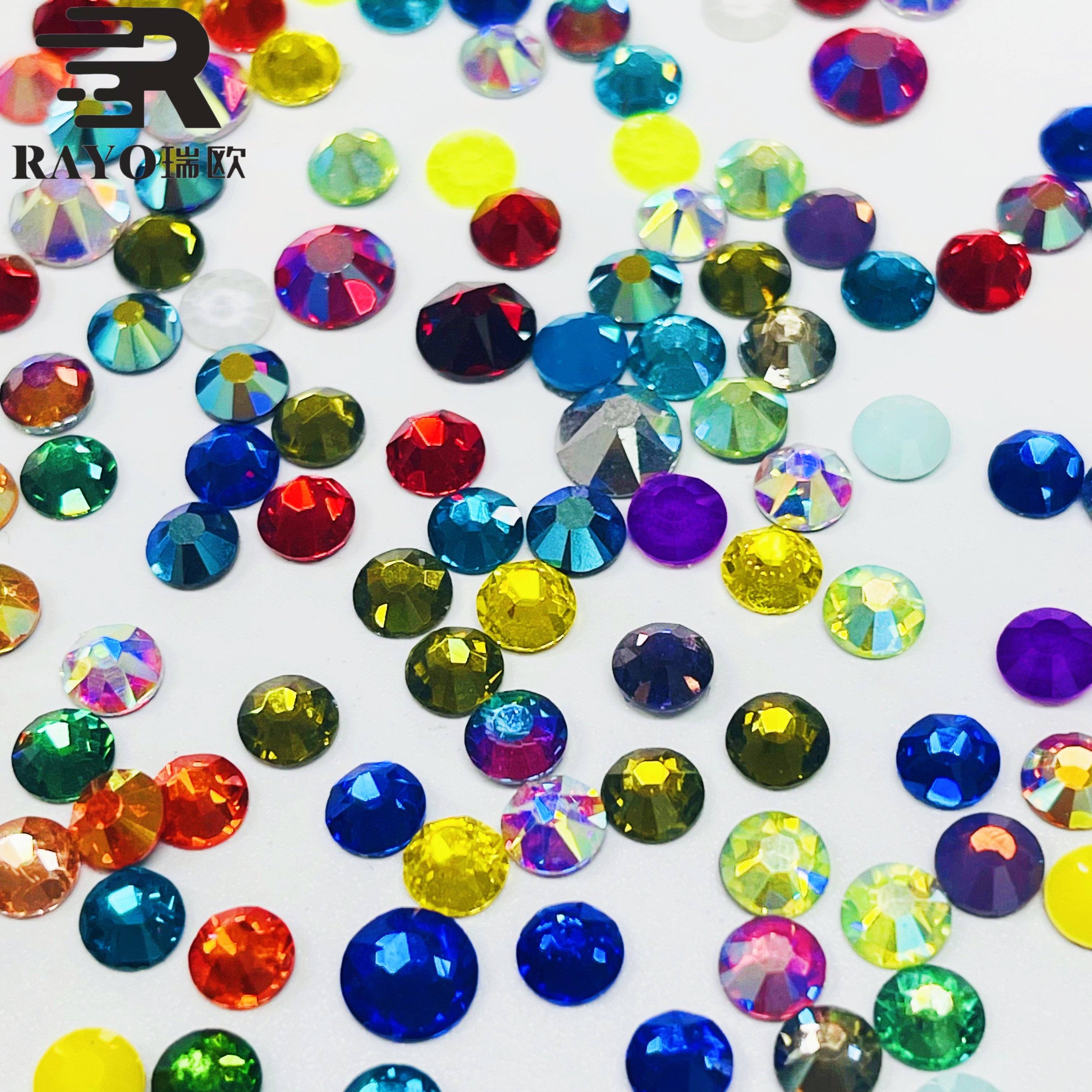 JP Bulk Rhinestone. 2088 16 Cuts Crystal AB SS16 SS20 SS30 High Quality Golden Bottom Non-Hot Fix for Wedding Dresses