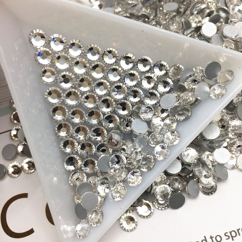 Yantuo SS20 Non-hotfix for DIY Crafts Nails Garments Shoes Bags Crystal Stone Glass Rhinestones Bulk Wholesale Round Flatback