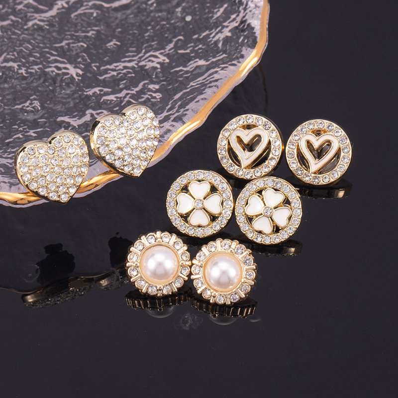 Fashion Decorative Golden Shiny Shank Buttons Rhinestone Metal Button For Shirt