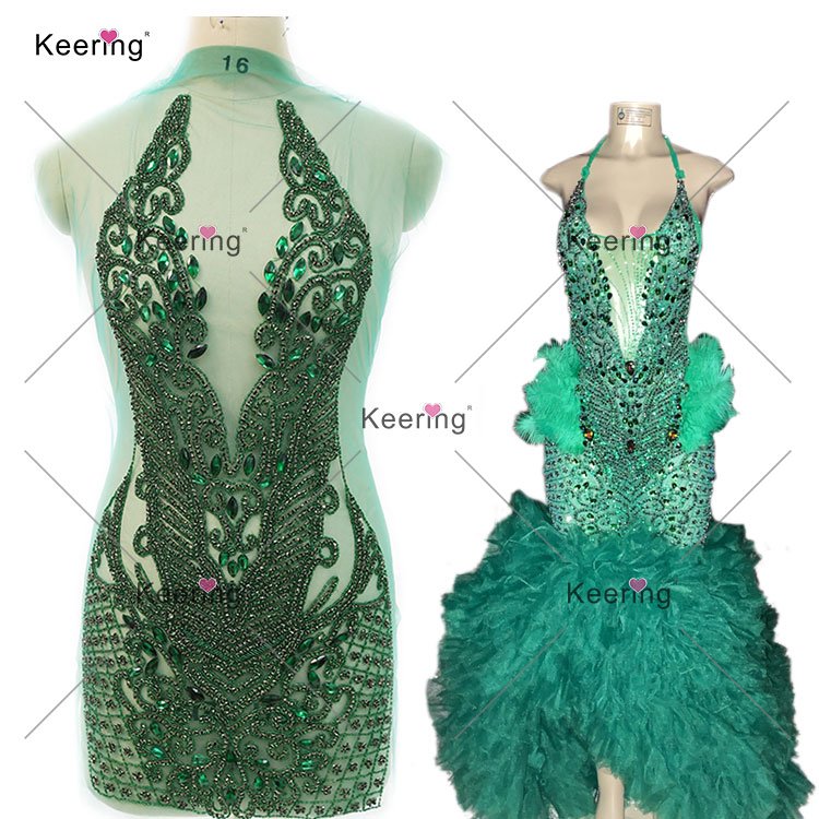 WDP-395 Keering Design Pageant Dresses Panel Champagne Bodice Orange Dress Applique Rhinestone Store