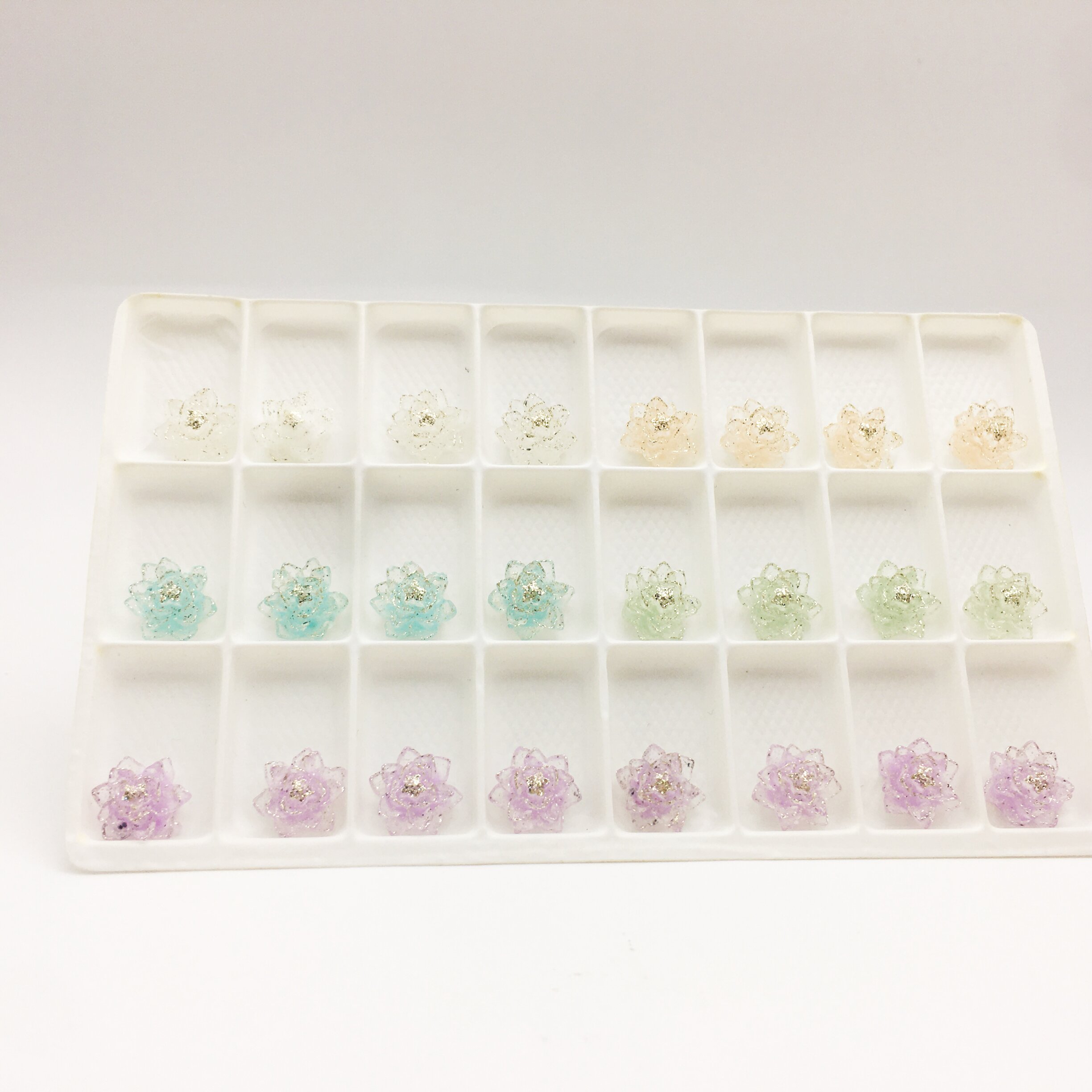 SINRONGSINRONG 3D Glitter Powder Resin Diamond Nail Art Accessories Transparent Flatback Rhinestones Clothing Bags Shoes Glue-On