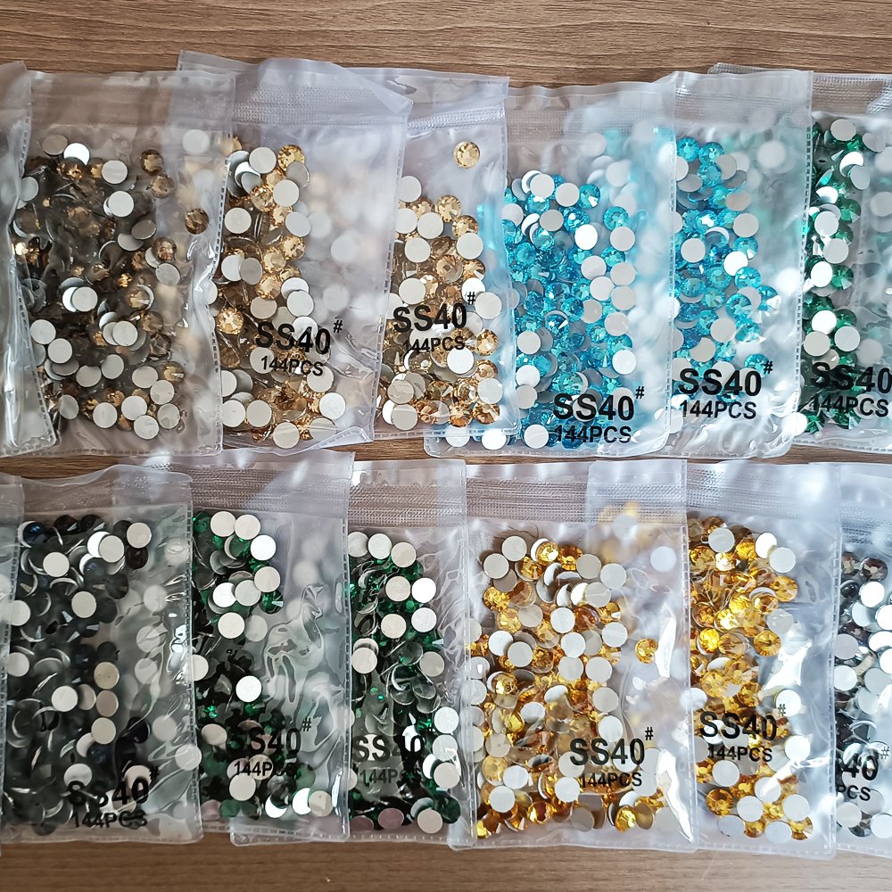 SS40 Green Volcano Effects Rhinestones High Quality Non Hot Fix Flatback Glass Rhinestone In Bluk For Nail Art