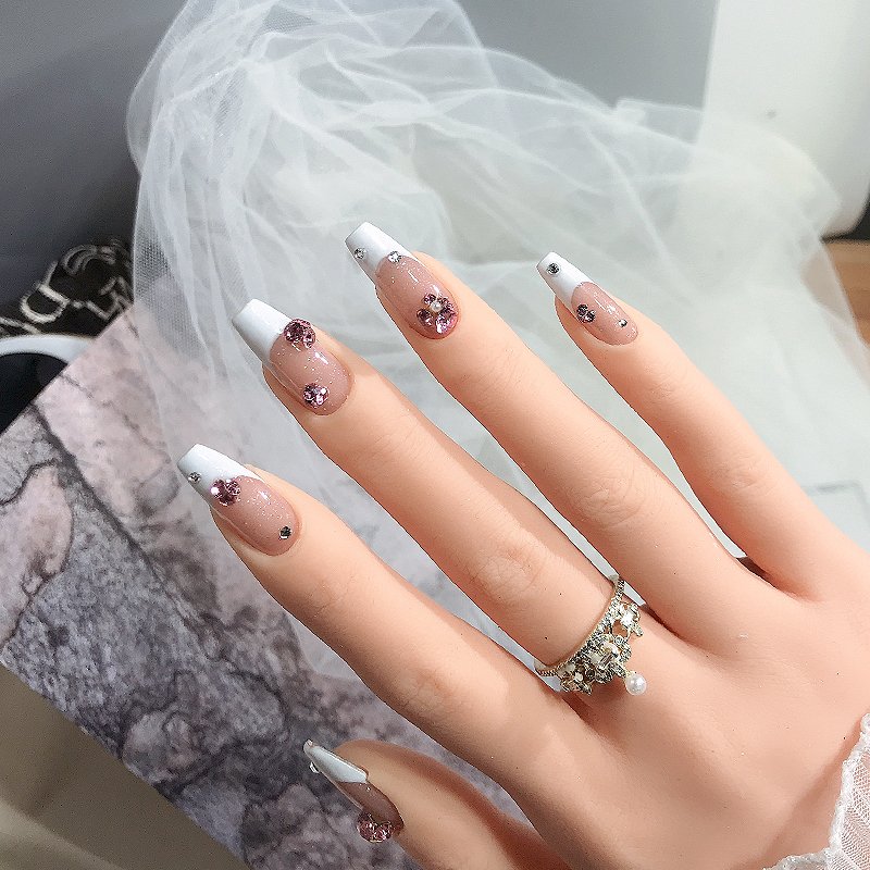 Fashion 3d Mix Rhinestone Nail Decoration Colorful Diy Pointed Bottom Round Shaped Crystal Diamond Nail Art Accessories