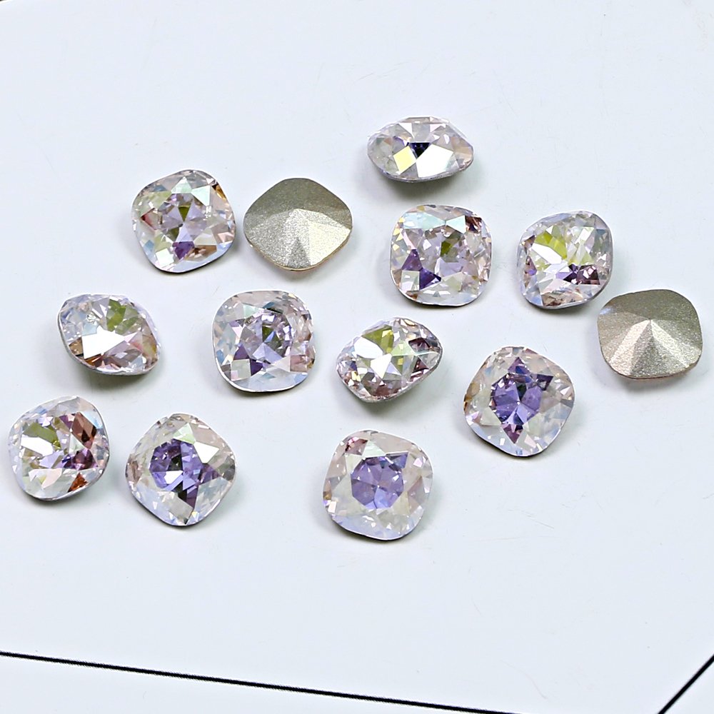 Wholesale Square glass rhinestones K9 crystal fancy stone Dongzhou lead-free crystal beads for jewelry diy accessories